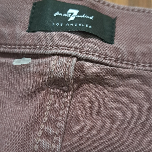 7 FOR ALL MANKIND SIZE 36×32 WOMEN'S PURPLE SLIMMY JEANS. - Picture 4 of 7